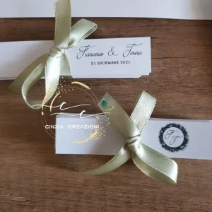 bigliettini bomboniera matrimonio natalizi