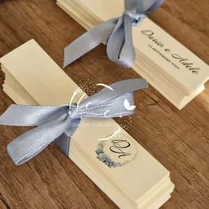 bigliettino bomboniera matrimonio ortensie