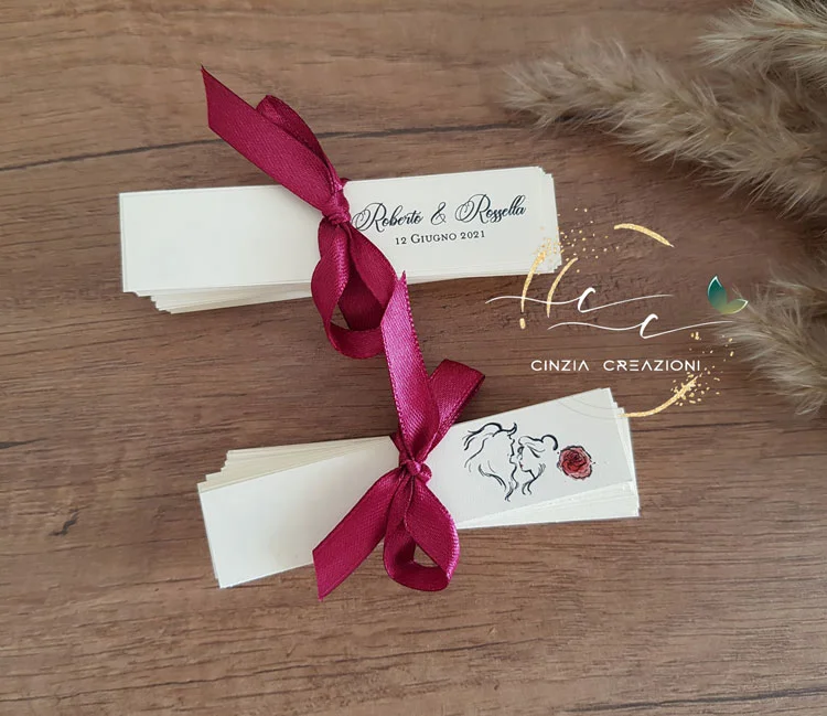 bigliettino disney la bella e la bestia