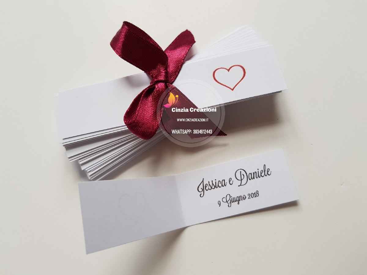 bigliettini bomboniera con cuore BB006 - immagine 4