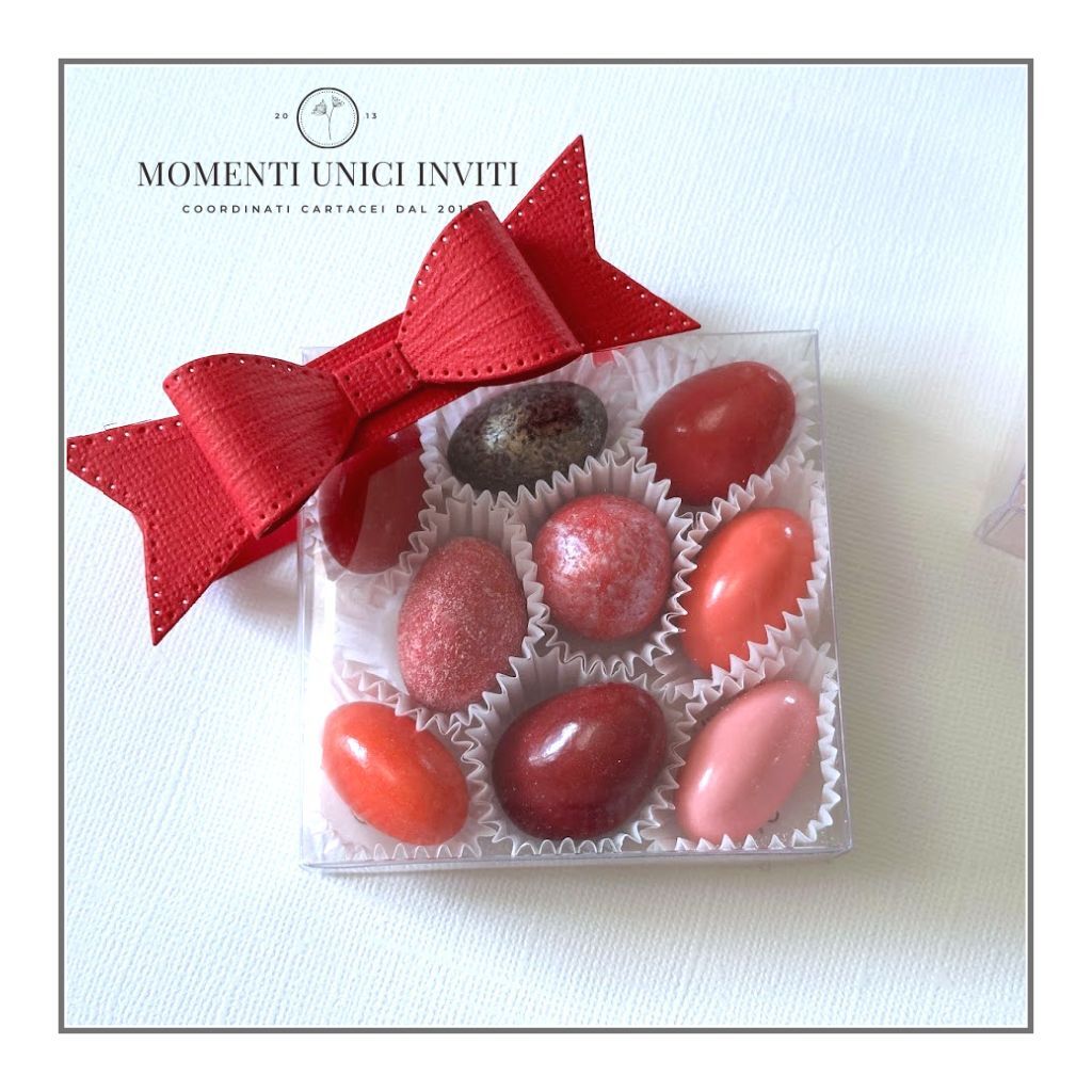 Scatolina quadrata degustazione 9 confetti Laurea con fiocco - immagine 4