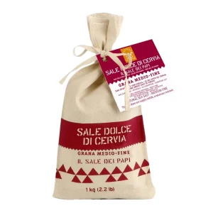 Sale Dolce di Cervia - Il Sale dei Papi Grana Medio-Fine (Sacco di Cotone/1 kg) - Salina di Cervia