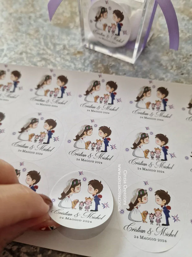 etichette adesive tema costellazioni