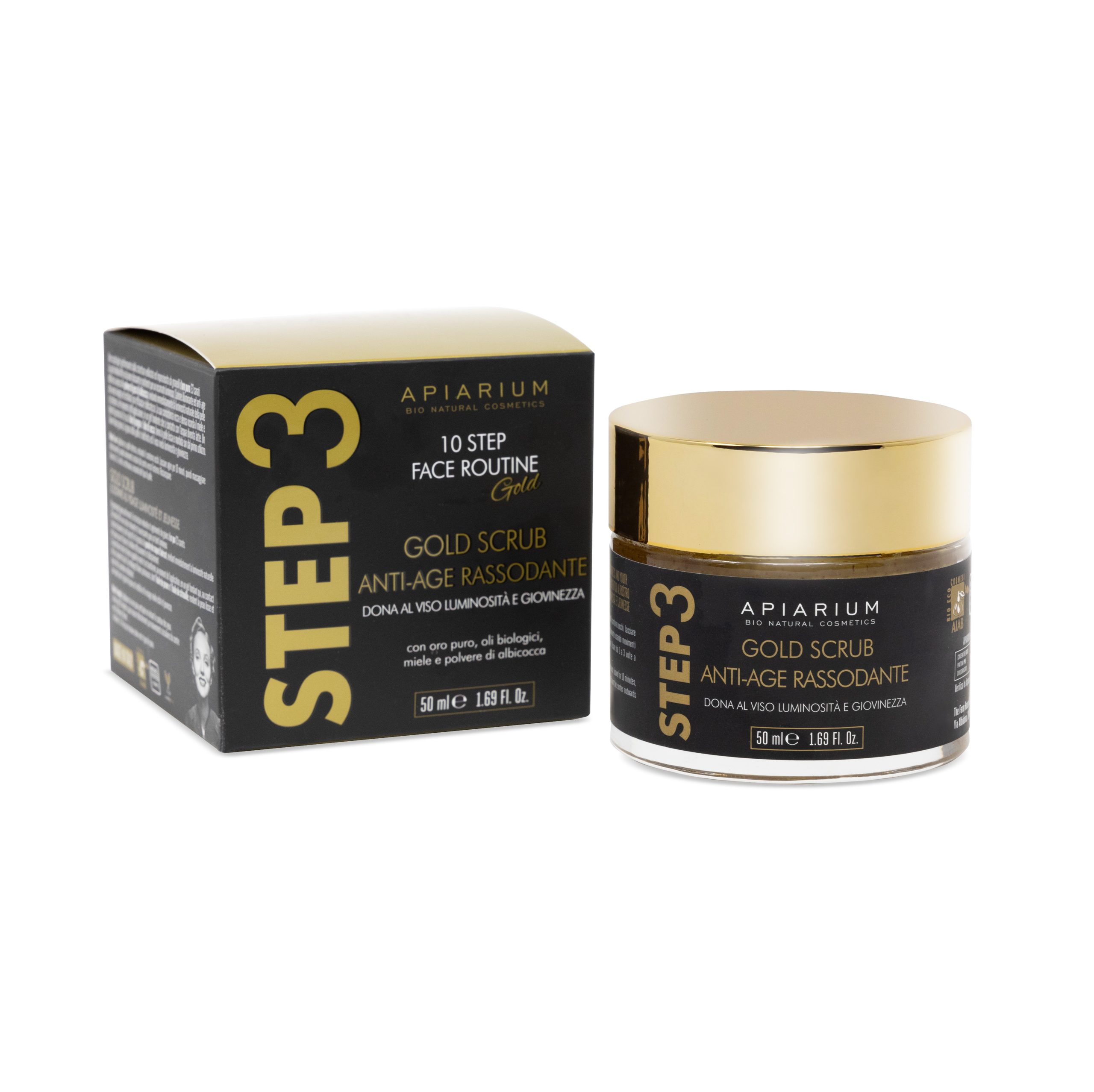 Scrub Viso Gold rassodante anti-age – Step 3