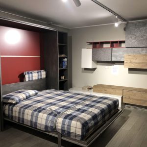 Composizione in Svendita con Parete Soggiorno e Letto a Scomparsa Sempione