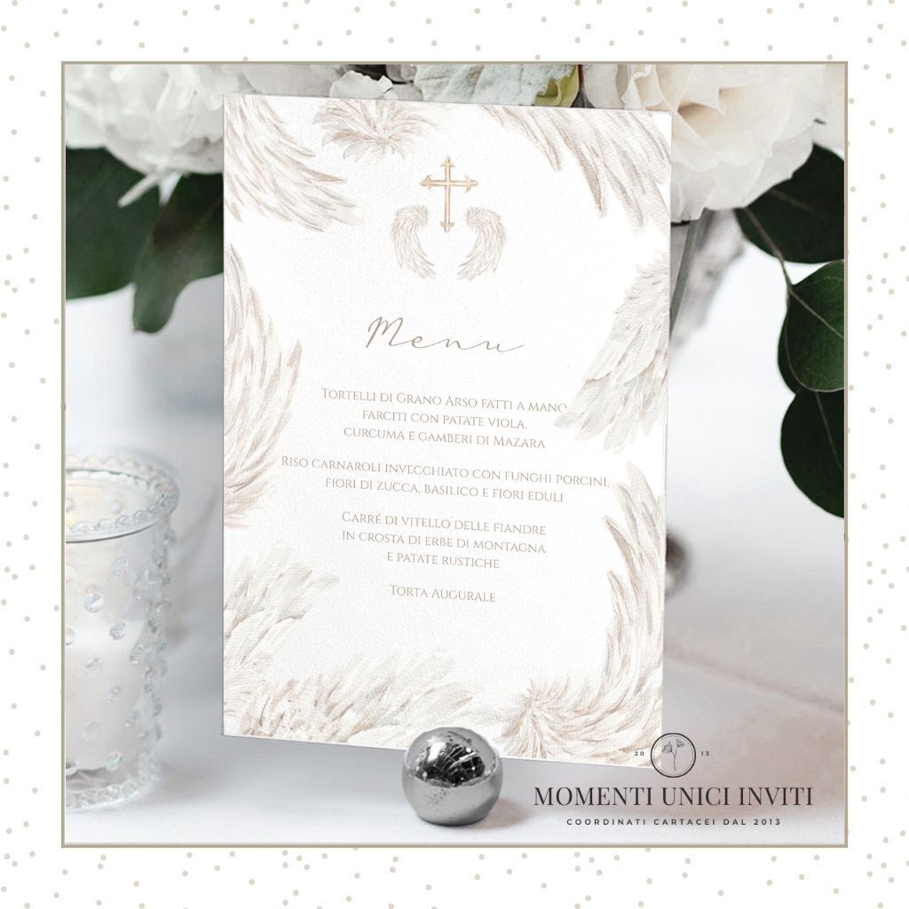 Menù Angel – 15×21 cm - immagine 3