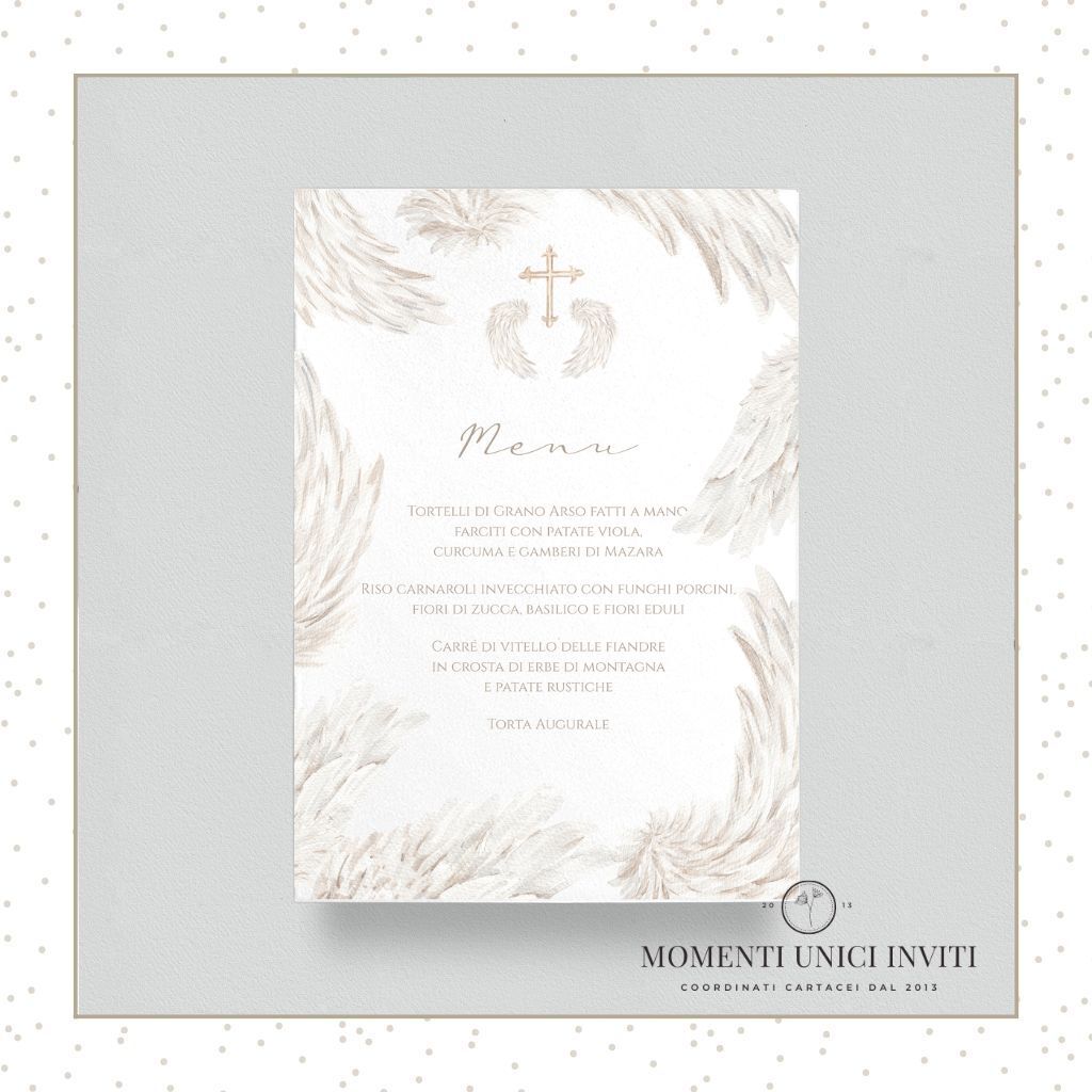 Menù Angel – 15×21 cm - immagine 2