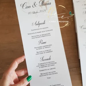 menu ristorante matrimonio tema viaggio