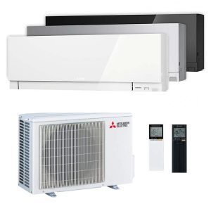 MITSUBISHI – Climatizzatore Inverter 15000 btu WiFi A++ KIRIGAMINE ZEN MSZ-EF42VGK bianco argento nero