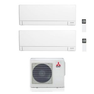 Mitsubishi Electric – Climatizzatore DUAL SPLIT WiFi 9000+18000 9+18 btu A+++ MSZ-AY MXZ-2F53VF gas R32