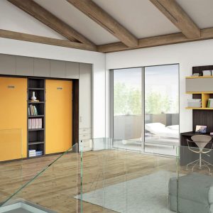 Mobile Letto a Scomparsa Doppio Singolo Modello Metro Quadro