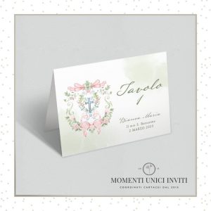 Segnatavolo Acquerello Bimba – 13×18 cm