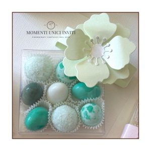 Scatolina degustazione fiore verde