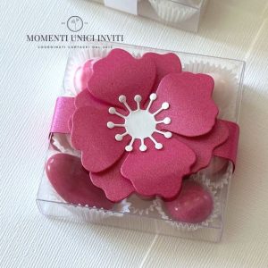 Scatolina degustazione fiore Anniversario Nozze di Seta