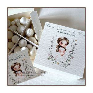 Scatola Degustazione Confetti – Prima Comunione Bambina