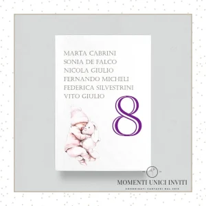 Cards Tableau Battesimo Dolci Nanne Bimba – 13×18 cm