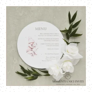 Menù Tondo Sottopiatto – Dolci Nanne Bimba