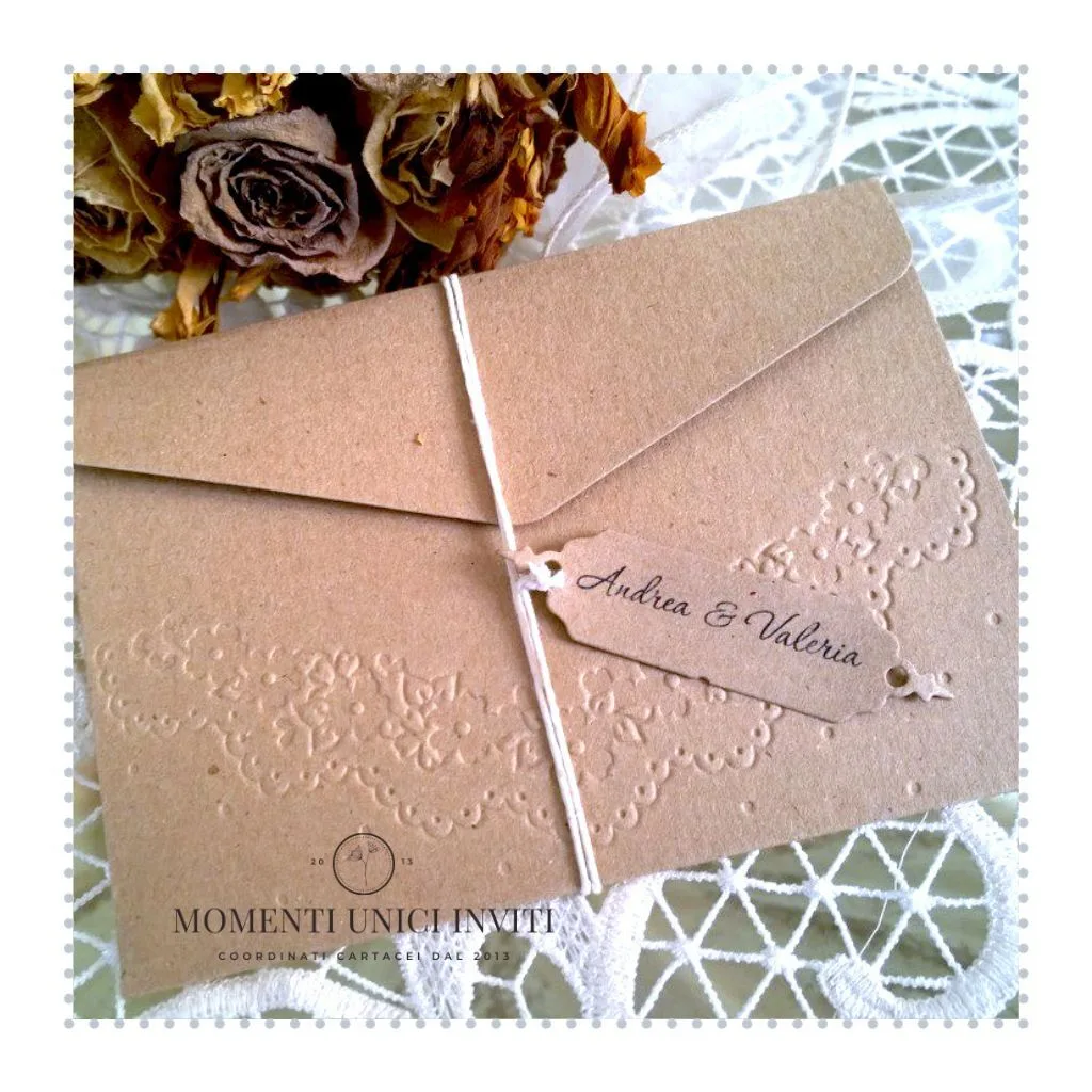 Partecipazione shabby chic – Eleganza Retro’ - immagine 6