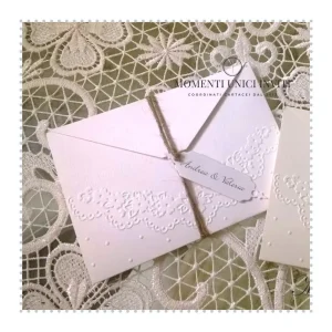 Partecipazione shabby chic – Eleganza Retro’