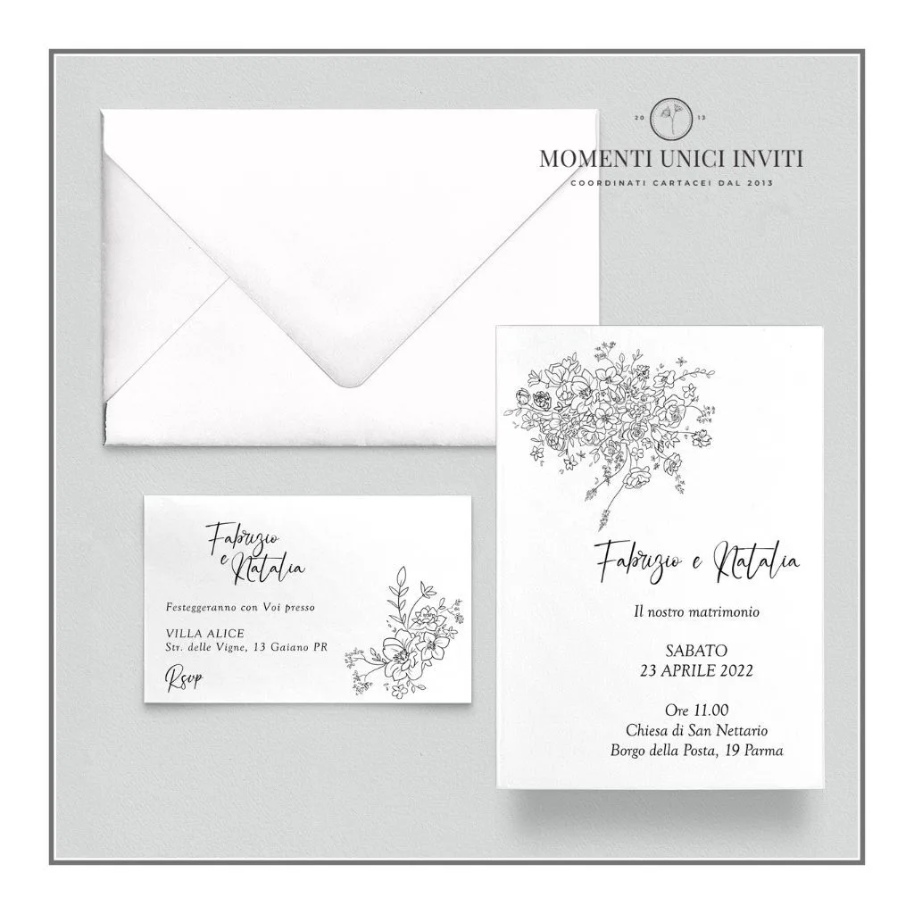 Lapis – partecipazione e invito con busta – mod. 10×15