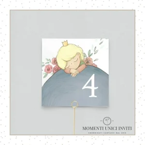 Segnatavolo Piccolo Principe Sognante – 10×10 cm