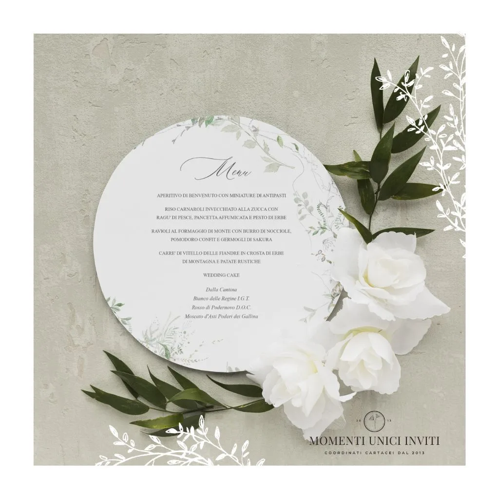 Sabina – menu sottopiatto