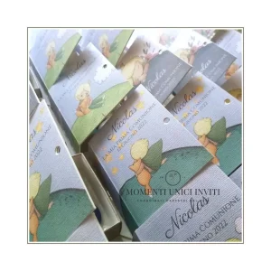 Scatoline libro porta confetti – Piccolo Principe amici