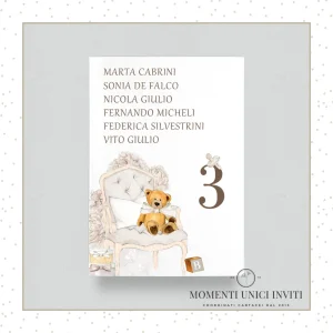Cards Tableau Battesimo Teddy – 13×18 cm