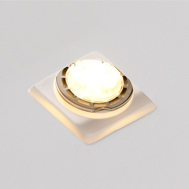 Porta faretto da incasso in gesso quadrato ART.42 - immagine 2