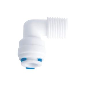 Whimar – Raccordo a Gomito 1/4 attacco rapido con filetto maschio 1/4 per Impianti ad Osmosi