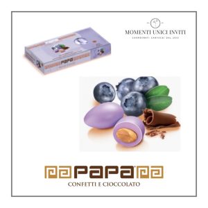 Scatola Confetti Papa DolceAmaro: CioccoMirtillo