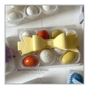 Scatolina degustazione con fiocco Anniversario Nozze di Stagno