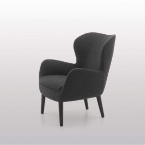 Sedia seduta rigida rivestita Route