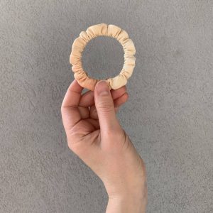 SCRUNCHIES ELASTICI in cotone bio GOTS – DIPINTI A MANO – SOLE D’AFRICA